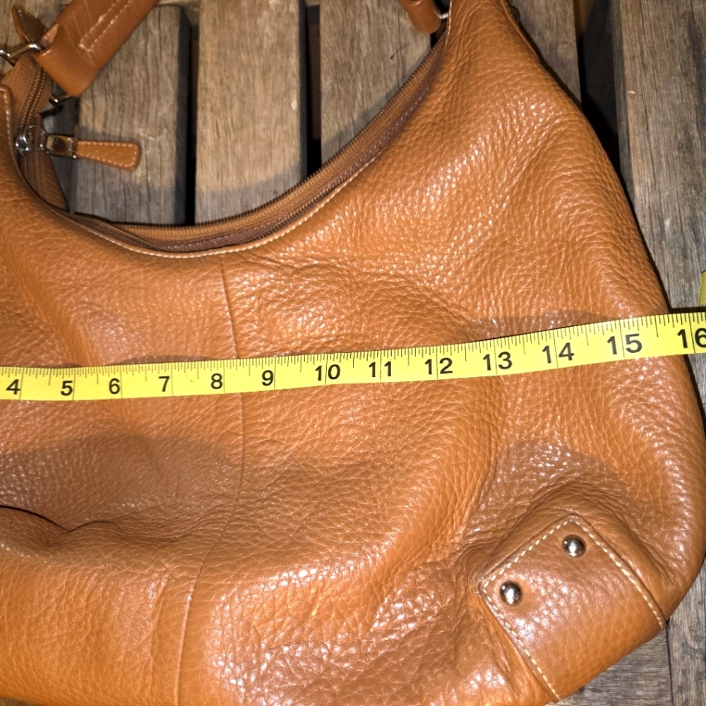 Talbot Pebble Leather Shoulder Hobo Bag - Picture 7 of 15